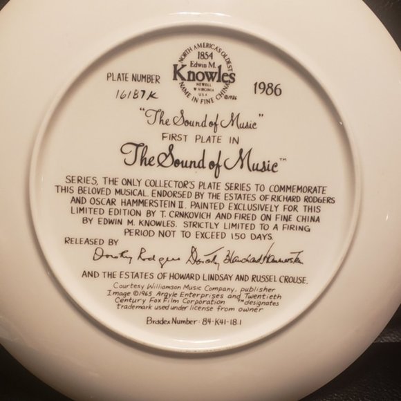 Sound of Music Plate Collection (Missing Plate #7) and Broadway Album - Picture 2 of 16